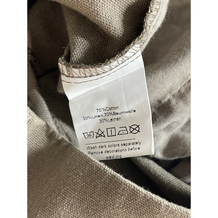 NEW Grace Karin Women's Brown High Elastic Waist Pleated Trousers Dress Pants L