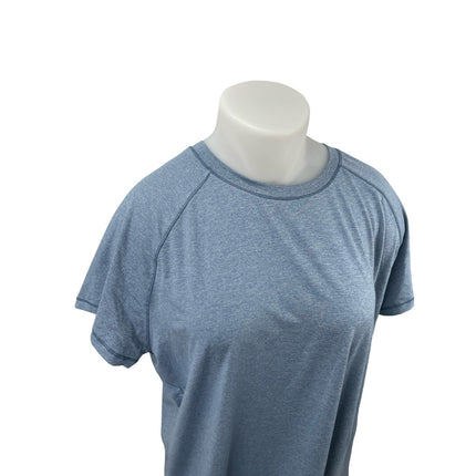 Eddie Bauer Blue Crew Neck Short Sleeve Athletic Activewear Tee T-Shirt Top 2X