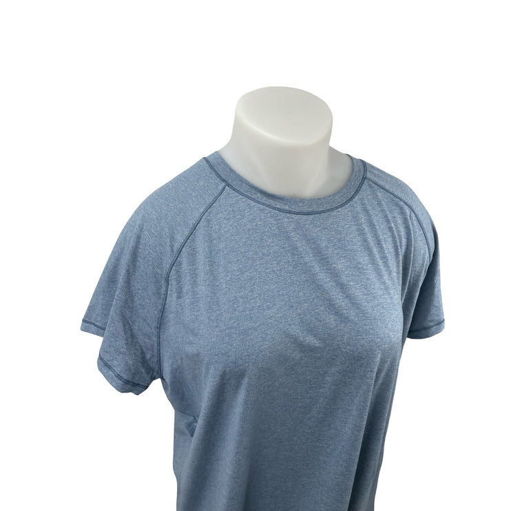 Eddie Bauer Blue Crew Neck Short Sleeve Athletic Activewear Tee T-Shirt Top 2X