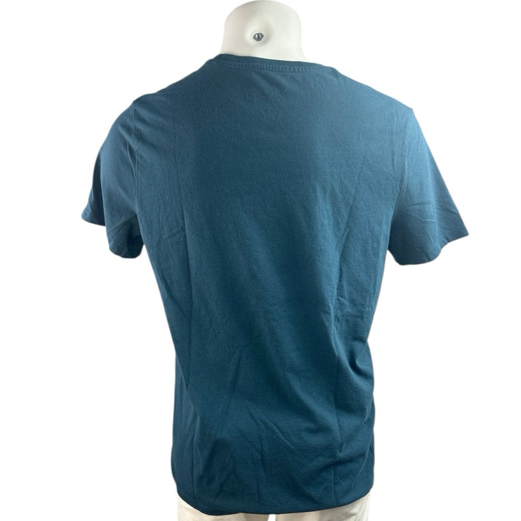 Goodfellow Lyndale Men's Blue Short Sleeve Crew Neck Casual Tee T-Shirt Top Sz L