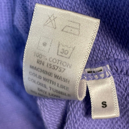 Madhappy Womens Purple Logo Long Sleeve Knit Hoodie Hooded Sweatshirt Top Size S