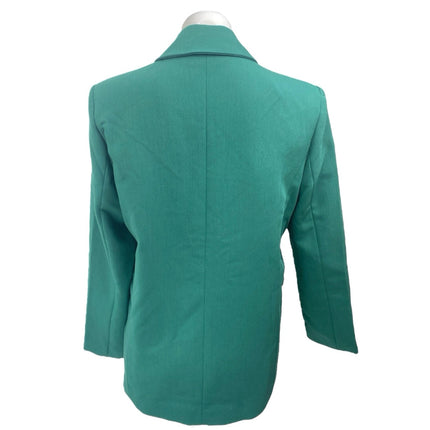 Abercrombie & Fitch Women's Green Long Sleeve Blazer Coat Suit Jacket Size S