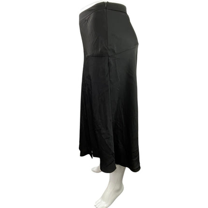 NEW Banana Republic Women's Black Ruffles High Waisted Midi Maxi A-Line Skirt 16