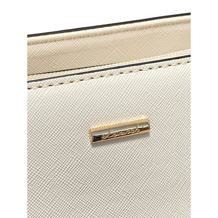 LOVEVOOK White Ivory Faux Leather Vegan Shoulder Pouch Tote Satchel Handbag OS