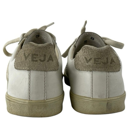 Veja Esplar Women's White Lace Up Low Top Leather Casual Sneaker Shoes Size 7