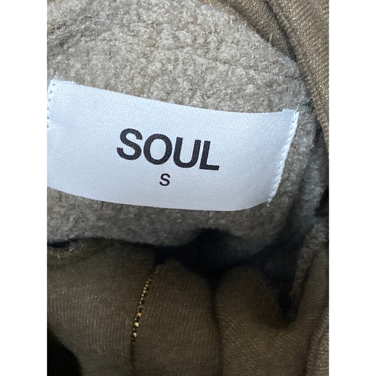 Soul Cycle Women's Olive Green GWCH Fleece Long Sleeve Half Zip Sweatshirt Sz S