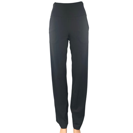 Lululemon Women's Blue Rib Knit Straight Leg Fitness Trousers Leggings Pants 4