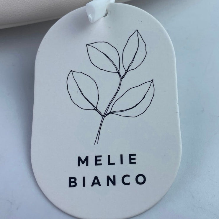 NEW Melie Bianco Alexandra Cream Faux Leather Vegan Zip Hobo Handbag One Size