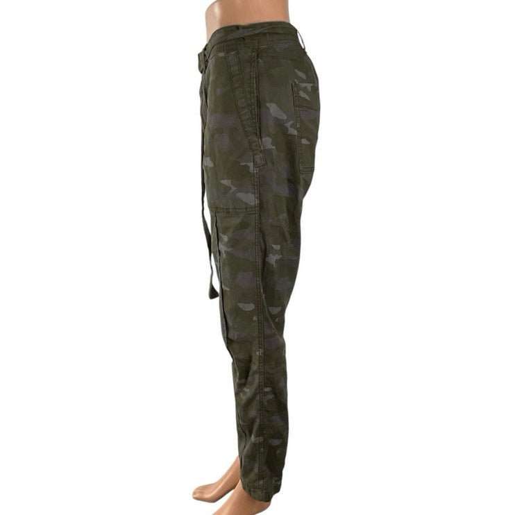 Anthropologie The Wanderer Green Camo Army Military Trousers Pants Size 28