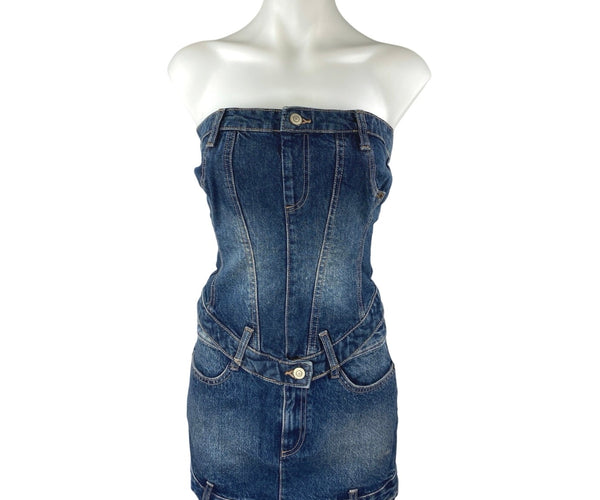 denim bandeau dress zara Zara | Dresses | Zara Denim Strapless Dress Nwt