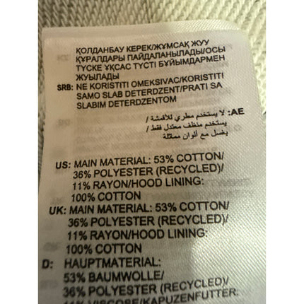 Adidas Men's Gray Heathered Long Sleeve Logo Hooded Hoodie Sweatshirt Top Size L