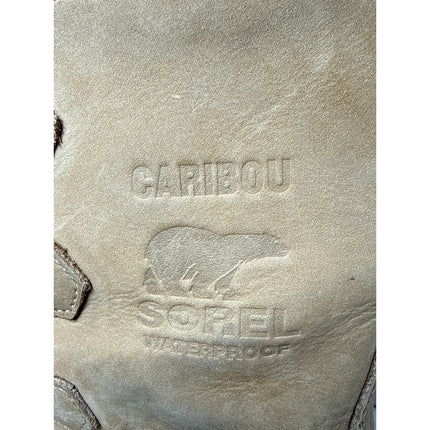 Sorel Caribou Women's Tan Lace Up Shearling Waterproof Mid Winter Duck Boots 9