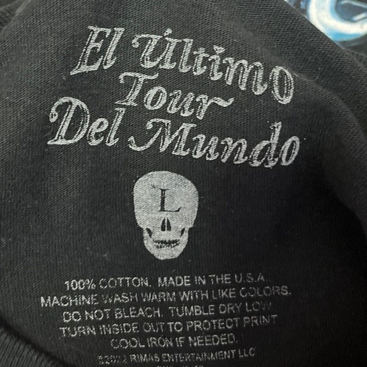 Bad Bunny El Ultimo Del Mundo Tour 2022 Black Long Sleeve Sweat Shirt Top Size L