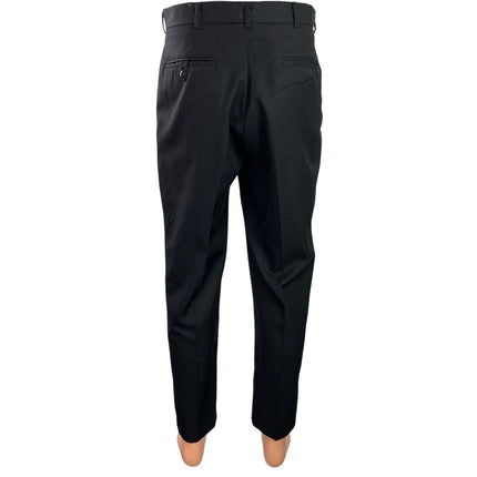 Patriot Men's Black Mid Rise Straight Leg Career Ankle Trousers Pants Size 32