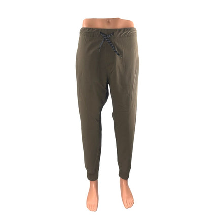 Project Raw Men's Green High Rise Tapered Track Jogger Trousers Sweat Pants Sz L