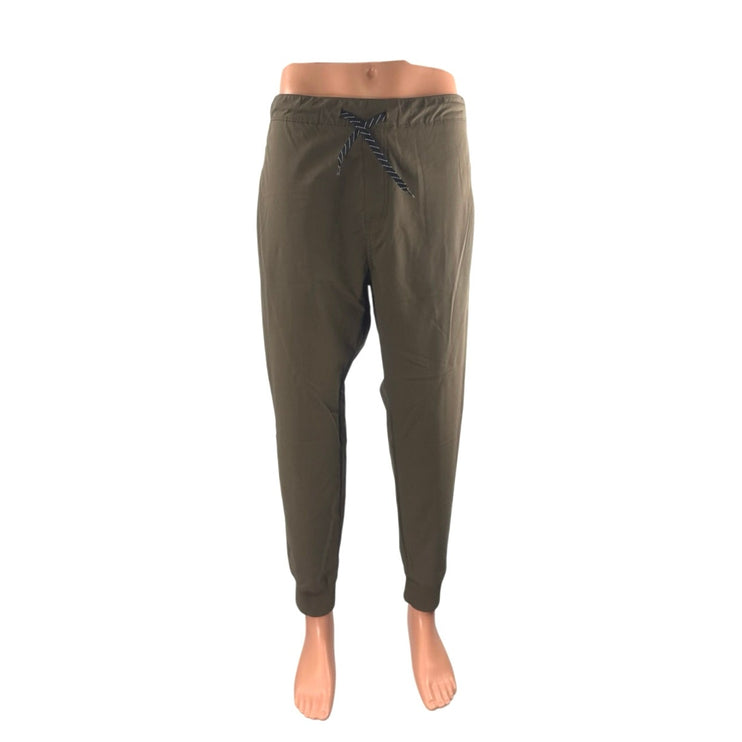Project Raw Men's Green High Rise Tapered Track Jogger Trousers Sweat Pants Sz L