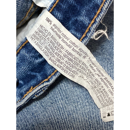 Zara Trafaluc Women's Blue Medium Wash High Rise Straight Denim Jeans Size 8