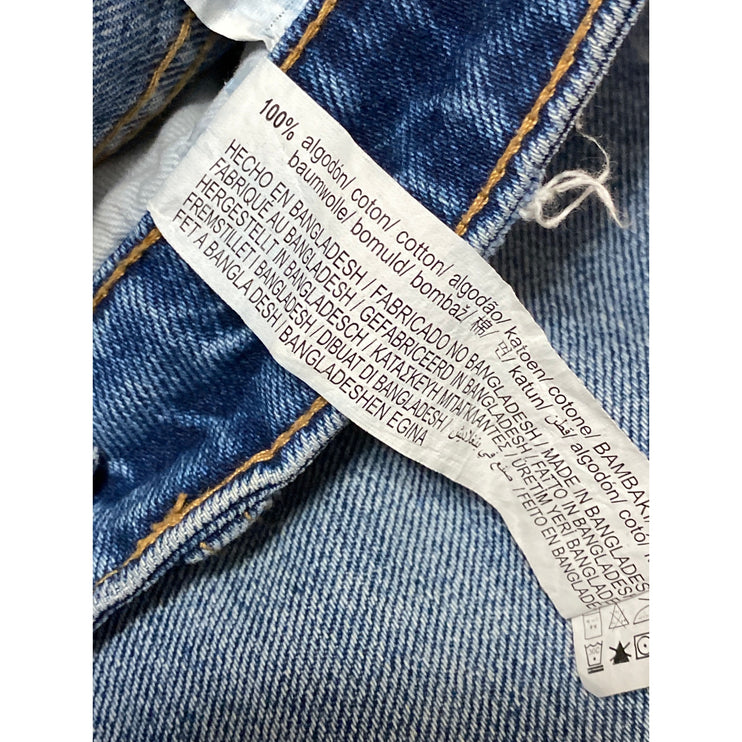 Zara Trafaluc Women's Blue Medium Wash High Rise Straight Denim Jeans Size 8