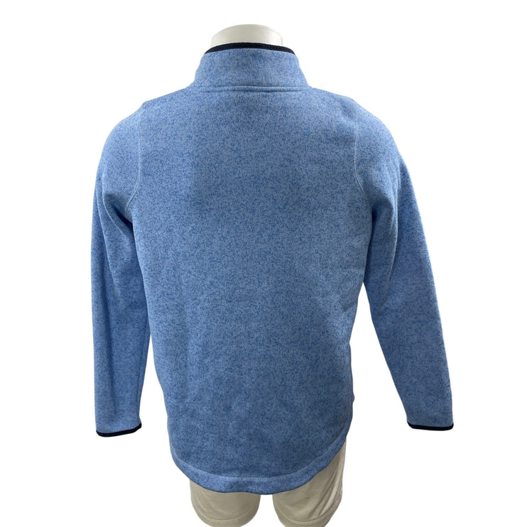 Vineyard Vines Men's Blue Long Sleeves Fleece Snap Button Pullover Sweater Top M