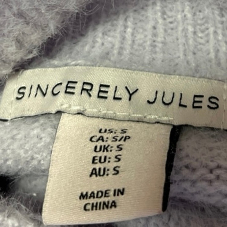 Sincerely Jules Purple Lilac Long Sleeve Dolman Turtleneck Sweater Top Size S