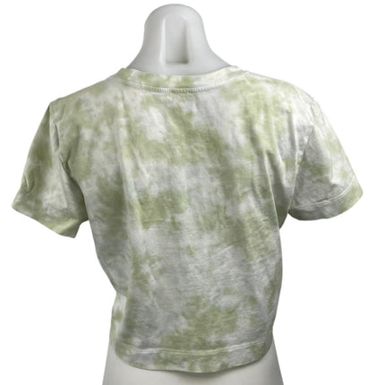 Aritzia Wilfred Free Women's Green Tie Dye Short Sleeve Crop T Shirt Tee Top M