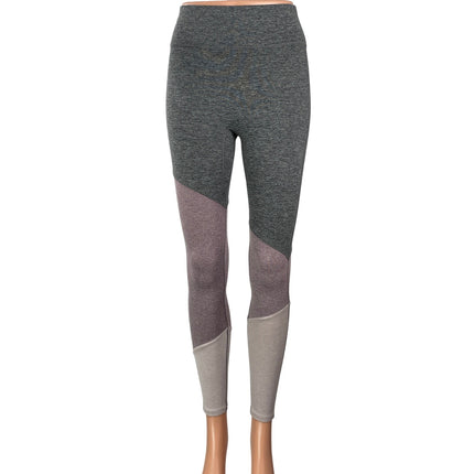 We Me Women's Gray High Rise Colorblock Activewear Athletic Legging Pants Sz S/P
