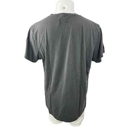 Sol Angeles Mens Gray V Neck Short Sleeve Basic Plain Casual Tee T-Shirt Top XXL