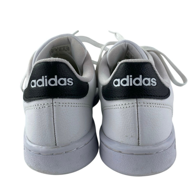 Adidas Grand Court Women's White Leather Lace Up Low Top Sneakers Shoes Size 8.5