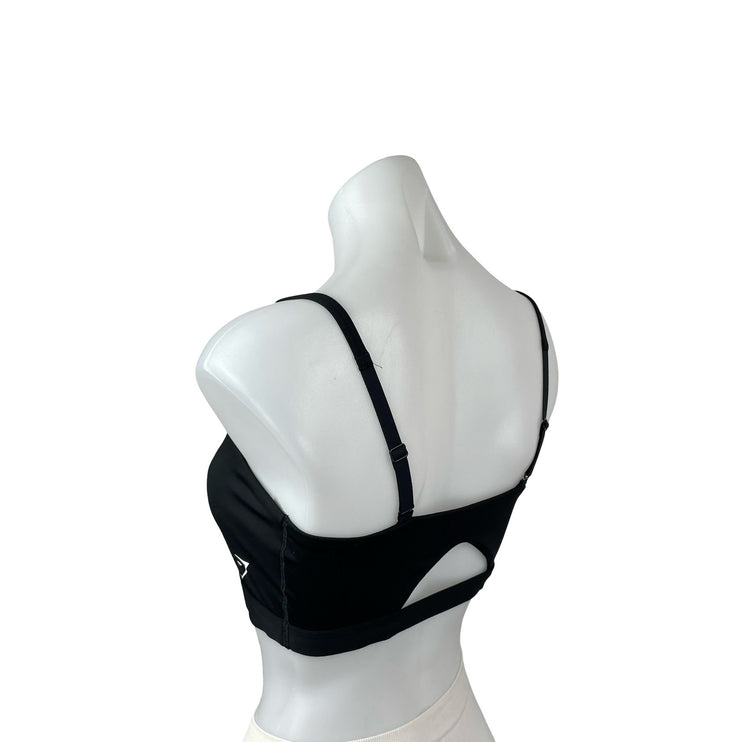 Gymshark Women's Black Yoga Running Workout Athletic Sports Bra Crop Top Size M