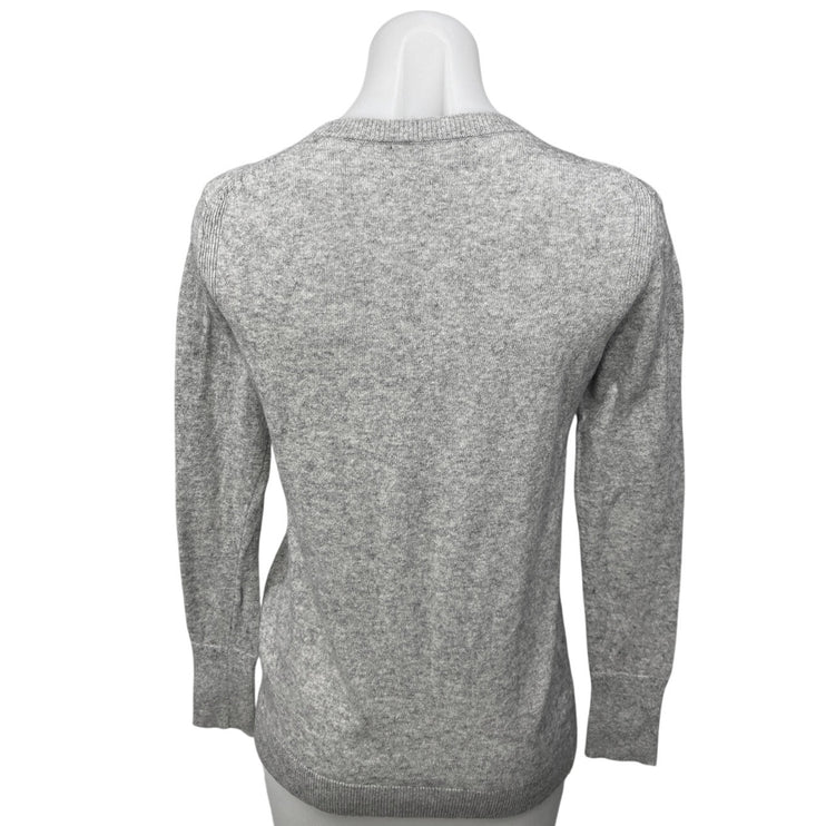 Banana Republic Fipucci Womens Gray Merino Wool Crew Neck Pullover Sweater Top S