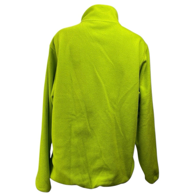 OnlyNY Women's Green Turtleneck Half Snap Fleece Long Sleeve Sweater Top Size M