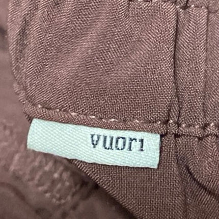 Vuori Women's Brown High Waisted Elastic Waist Tapered Trousers Joggers Pants L