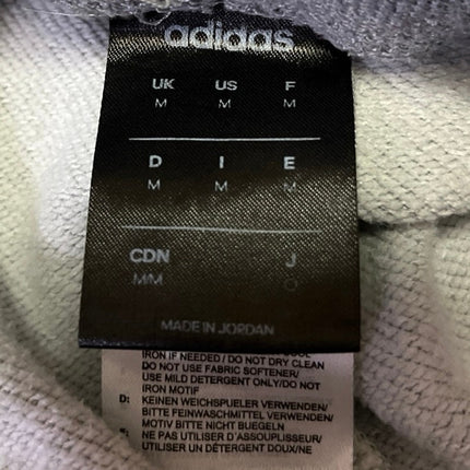 Adidas Women's Gray Striped High Waisted Athletic Jogger Sweat Pants Size M