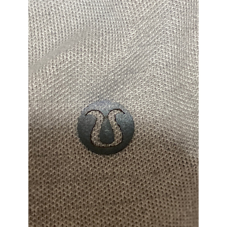 Lululemon Men's Gray Short Sleeve Crew Neck Workout Athletic T Shirt Tee Top L