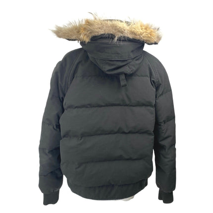 Canada Goose Women's Black Long Sleeve Fur Hooded Down Puffer Coat Jacket Sz XL