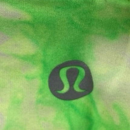 Lululemon Energy Green Tie Dye High Neck Sleeveless Sports Bra Crop Tank Top 10