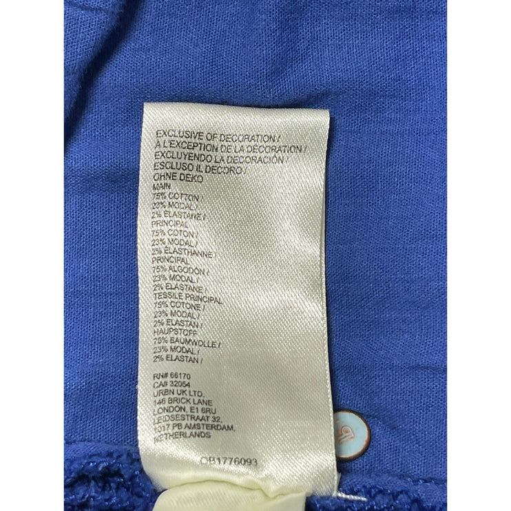Anthropologie Pilcro Blue Corduroy High Waisted Flared Bootcut Trousers Pants 28