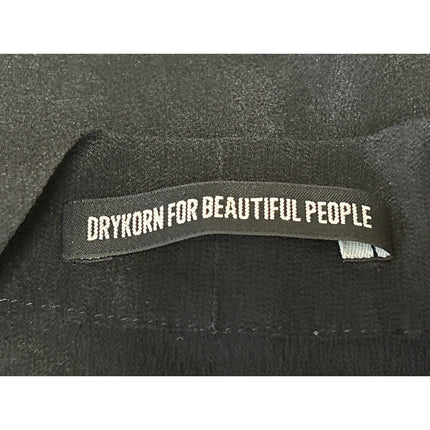 Drykorn For Beautiful People Women's Black Long Sleeve Blouse Shirt Top One Size