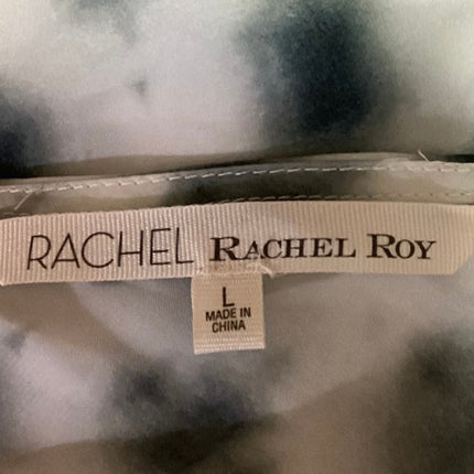 Rachel Roy Supernova Sleeveless Surplice V-Neck Ruched Mini Wrap Dress Size L