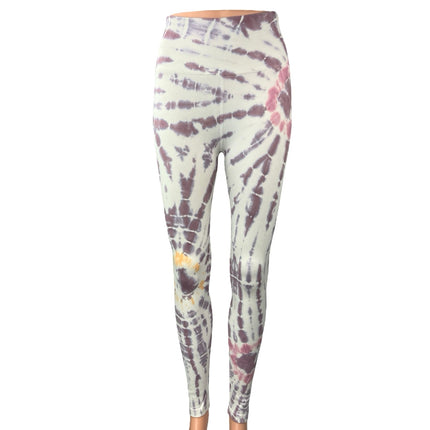 Spiritual Gangster Multicolor Tie Dye Sculpt Knit Mid Rise Leggings Pants XS/S