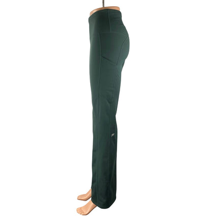 Fabletics Women's Green High Rise Yoga Flared Workout Athletic Leggings Pants 26