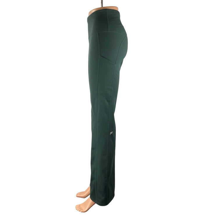 Fabletics Women's Green High Rise Yoga Flared Workout Athletic Leggings Pants 26