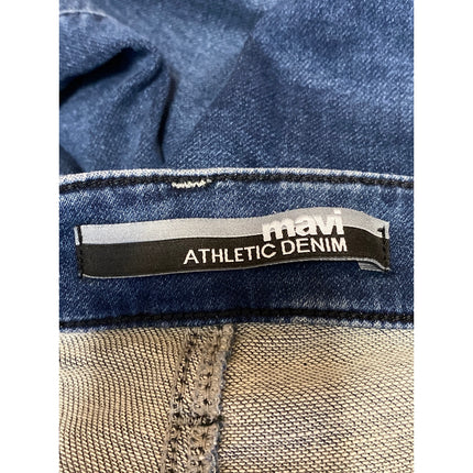 Mavi Athletic Denim Men's Blue High Rise Slim Straight Denim Jeans Pants Size 32