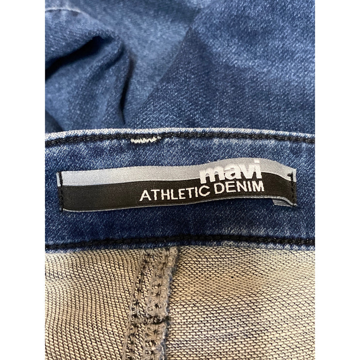 Mavi Athletic Denim Men's Blue High Rise Slim Straight Denim Jeans Pants Size 32