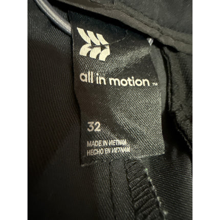 All In Motion Men's Gray High Waist Pockets Casual Golf Chino Khaki Shorts Sz 32