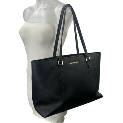 Michael Kors Sady / Jet Set Travel Saffiano Leather Shopper Tote Handbag OS