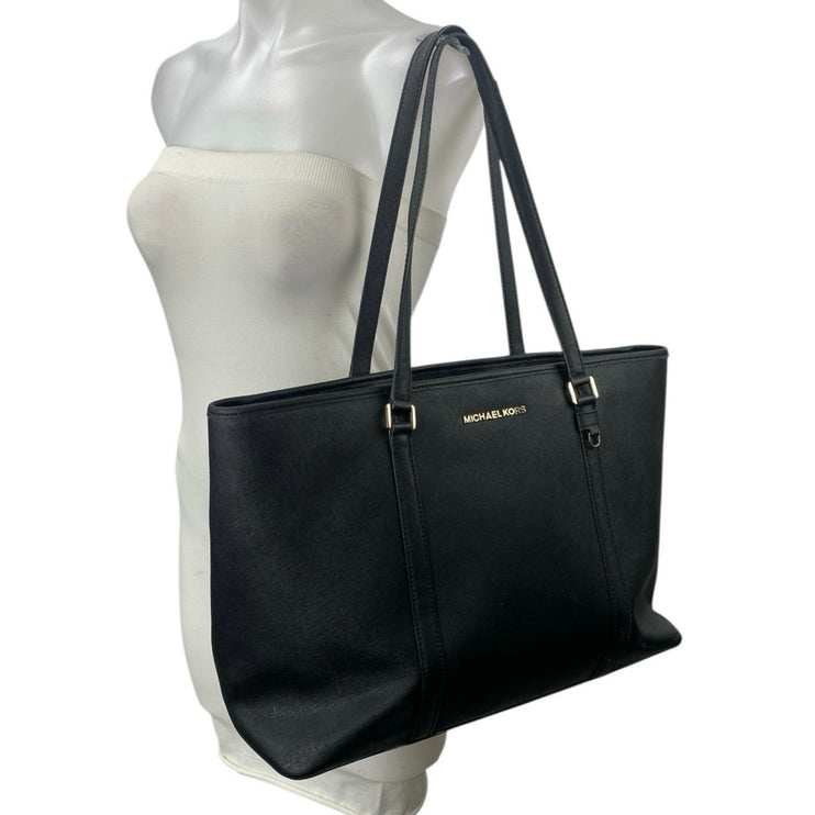Michael Kors Sady / Jet Set Travel Saffiano Leather Shopper Tote Handbag OS