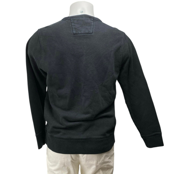 Calvin Klein Jeans Men's Black Logo Long Sleeve Crewneck Sweatshirt Top Size L