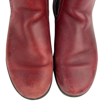 Blundstone Red Burgundy 1443 Pull On Ankle Leather Classic Chelsea Boots 7.5