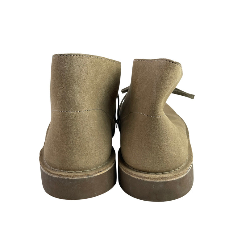 Clarks Originals Desert Taupe Beige Suede lace Up Round Toe Ankle Boots Size 11